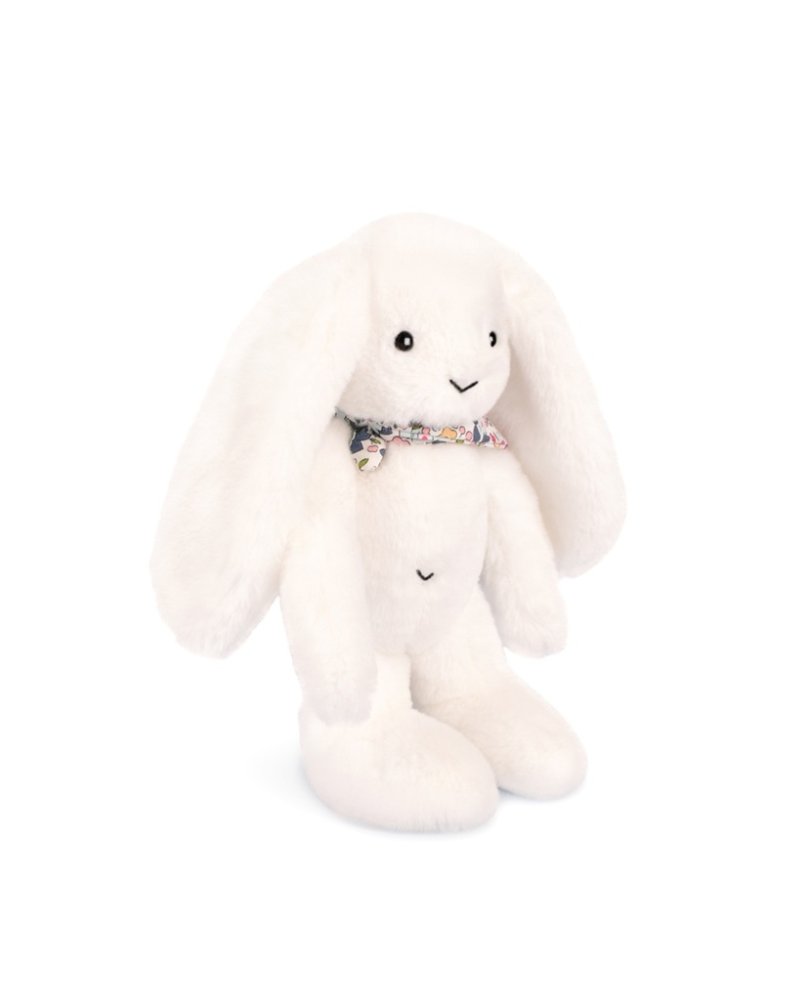 Doudou Plyšový králíček s šátkem bílý 35 cm (obrázek 4)