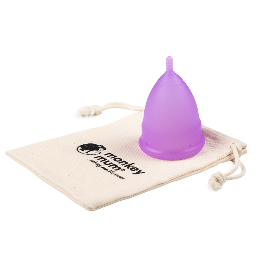 Monkey Mum® Menstrual Cup - Sweet Zuzu - S Transparent White,Monkey Mum® Menstrual Cup - Sweet Zuzu - S Transparent White