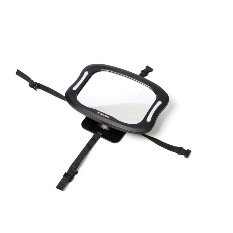 BABYDAN Rétroviseur de voiture avec éclairage LED marche arrière réglable – Image 4