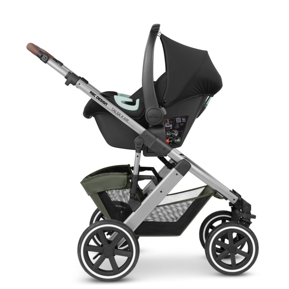 ABC DESIGN Salsa 4 Air Olive 2024 Combined Stroller + Free Car Seat Adapter