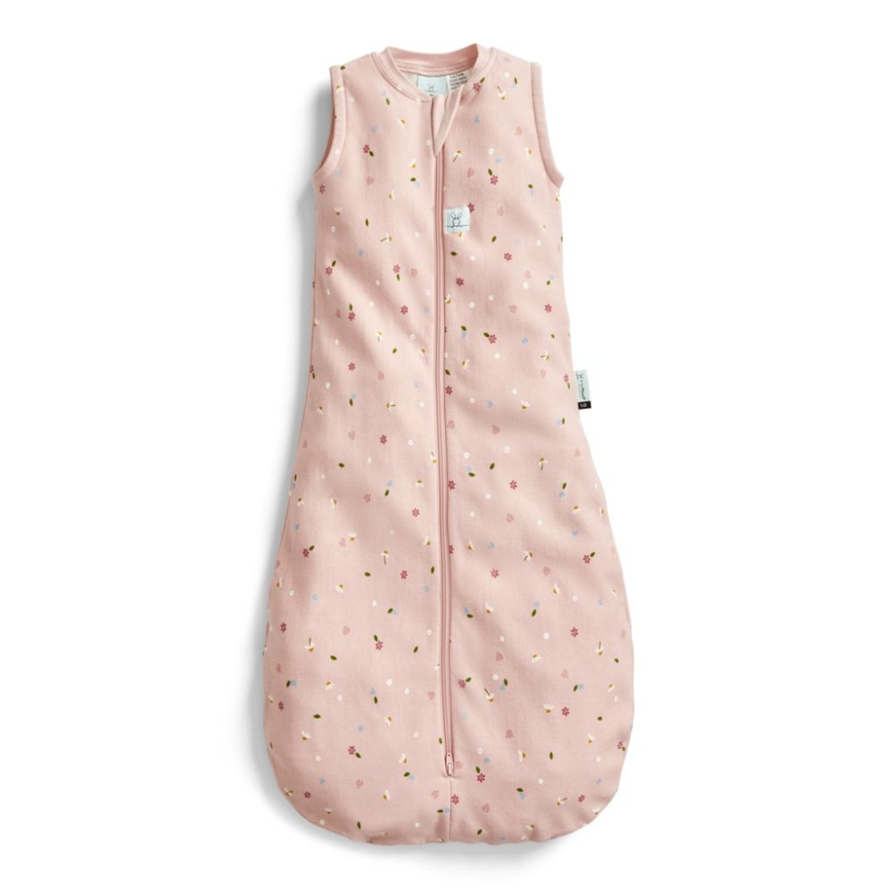 ERGOPOUCH Sleeping Bag Organic Cotton Jersey Daisies 3-12 M, 6-10 Kg, 0.2 Tog