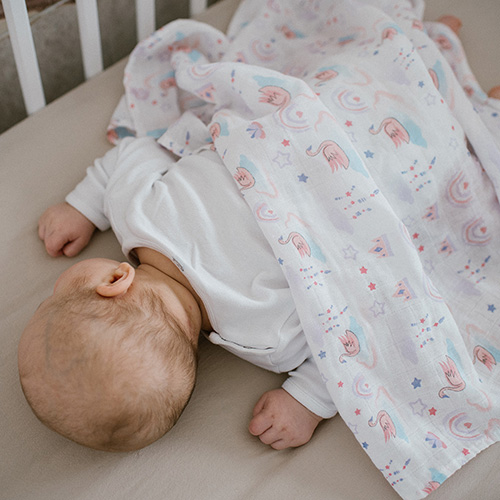 BABYONO Pannolini in garza Super Soft 3 pz - Pesca, 70x70 cm - immagine 6