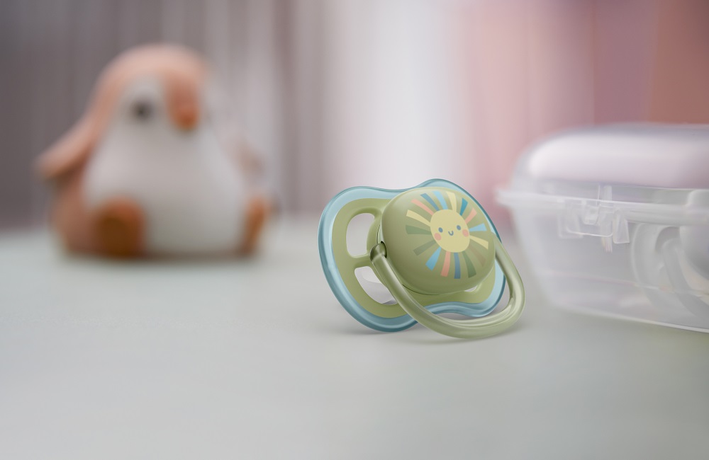 Philips AVENT Chupete Ultra Air Image 0-6m Niño (arco Iris), 2 Piezas