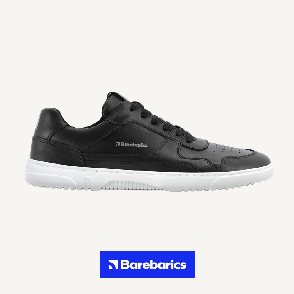 Barefoot Tenisice Barebarics Zing - Black & White - Leather 42 Black