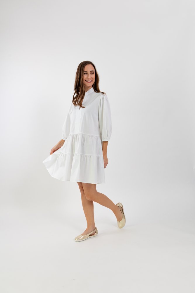 Damen-Hemdkleid Be Lenka Essentials - Weiß M/L White