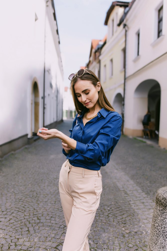 Women's Shirt Be Lenka Essentials - Navy M Blue