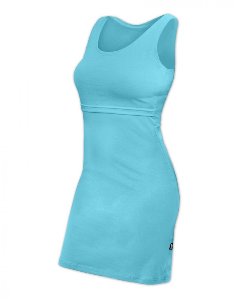 Robe d'allaitement ELENA, sans manches, turquoise L/XL