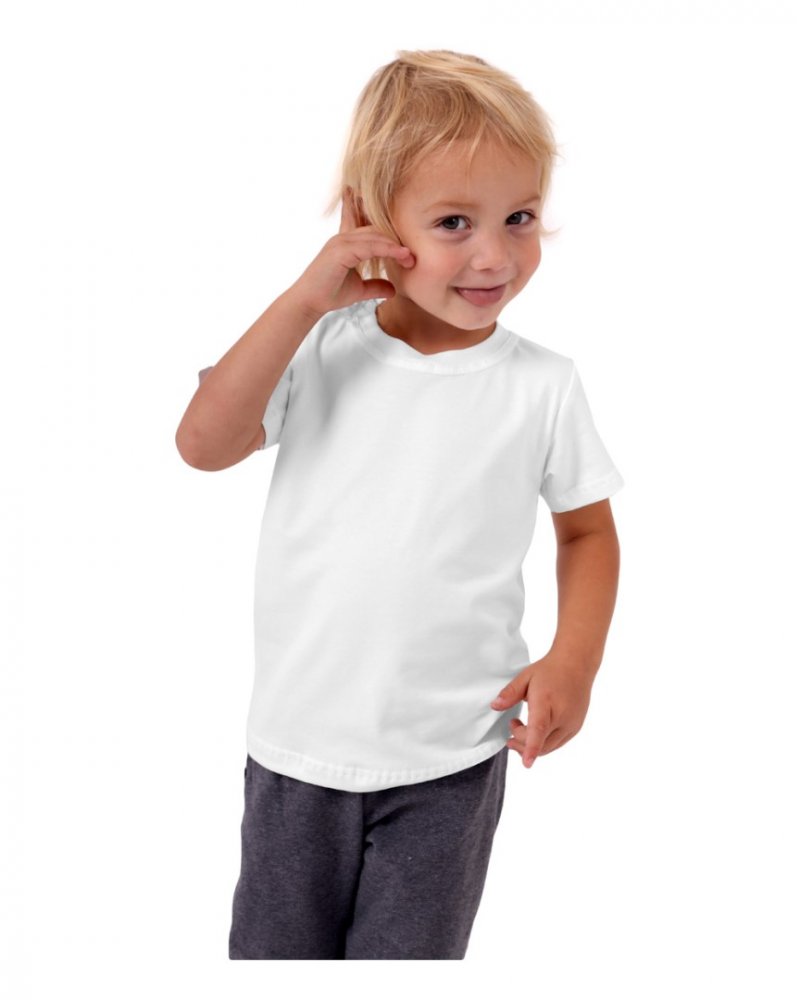 T-shirt per bambini, manica corta, bianca 98 - immagine 4