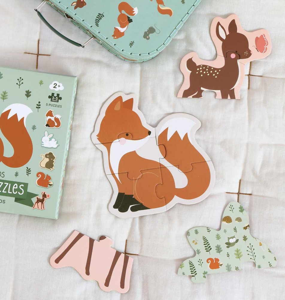 A Little Lovely Company - puzzle con animali del bosco - immagine 4