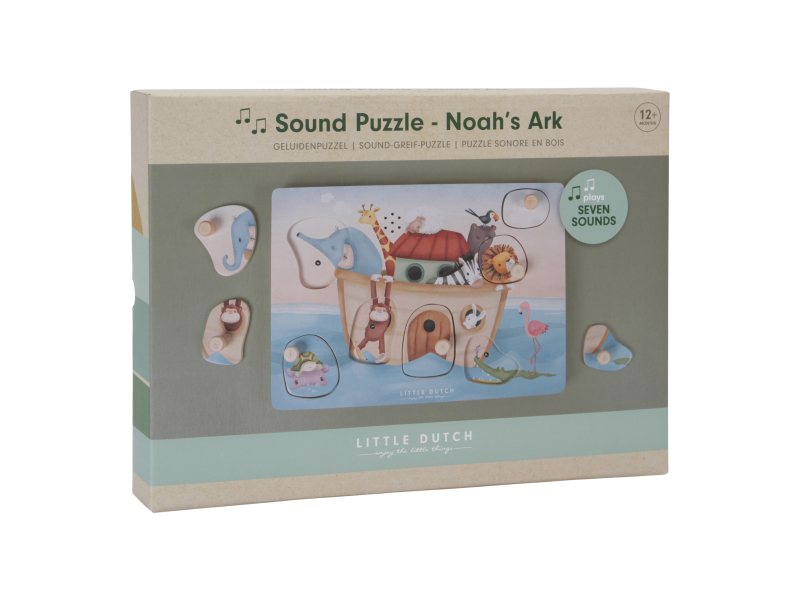 LITTLE DUTCH Puzzle vkládací se zvukem Noemova archa (obrázek 5)