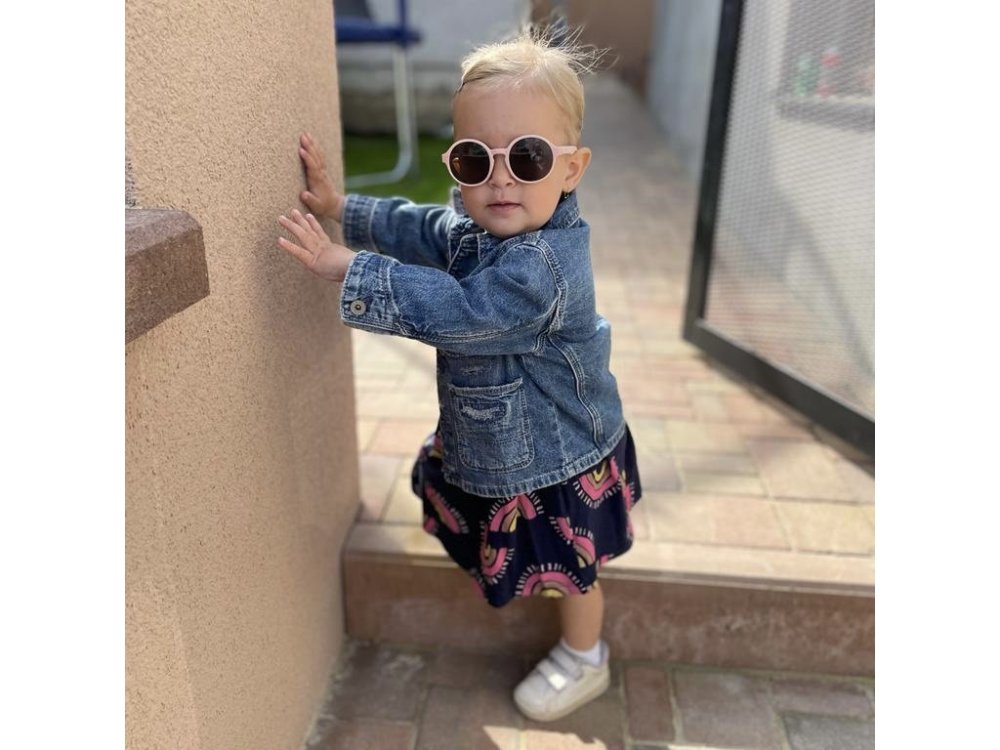 LITTLE KYDOO Lunettes de soleil Rose Mat UV 400, polarisées 1-3 ans – Image 5