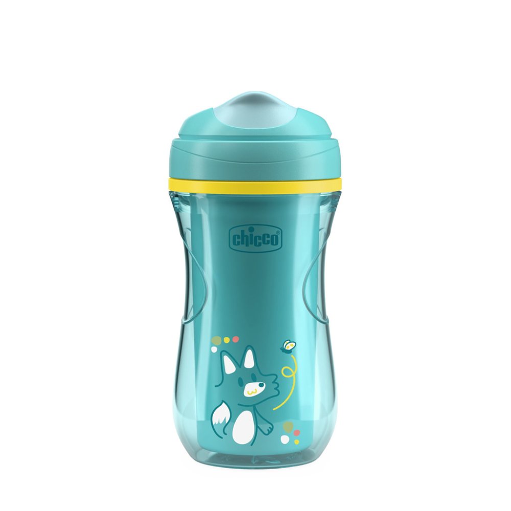 CHICCO Active pohár kemény itatófejjel, teal, 14h+