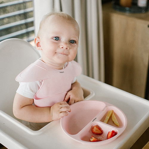 BABYONO Bavaglino in silicone - Rosa - immagine 3