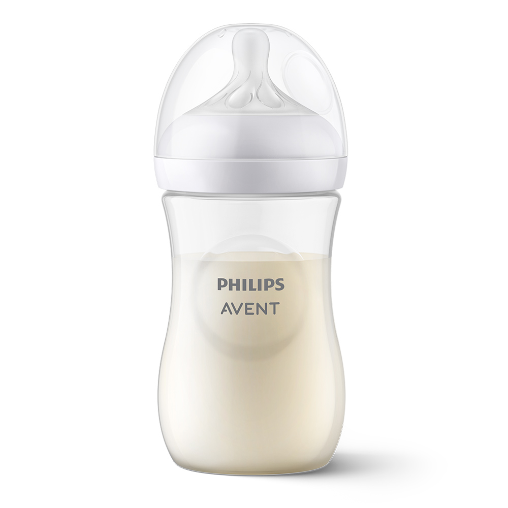 Philips AVENT Biberon Natural Response 260 ml, 1m+omaggio PETITE&MARS Ciotola 6m+ - immagine 3