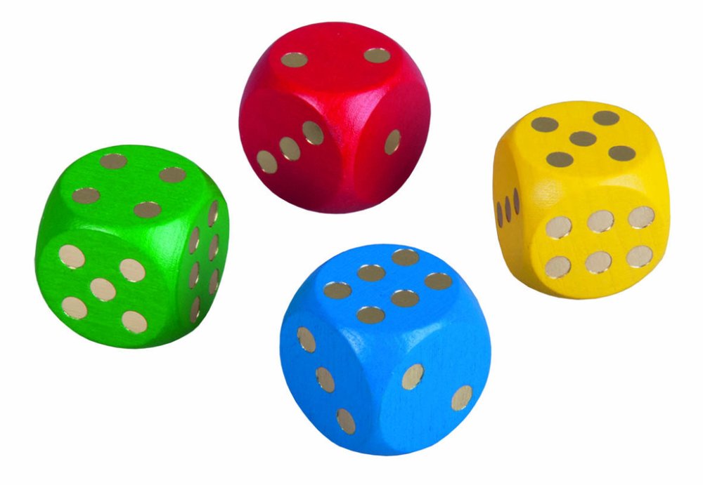 Detoa Drewniana kostka do gry 1 szt.