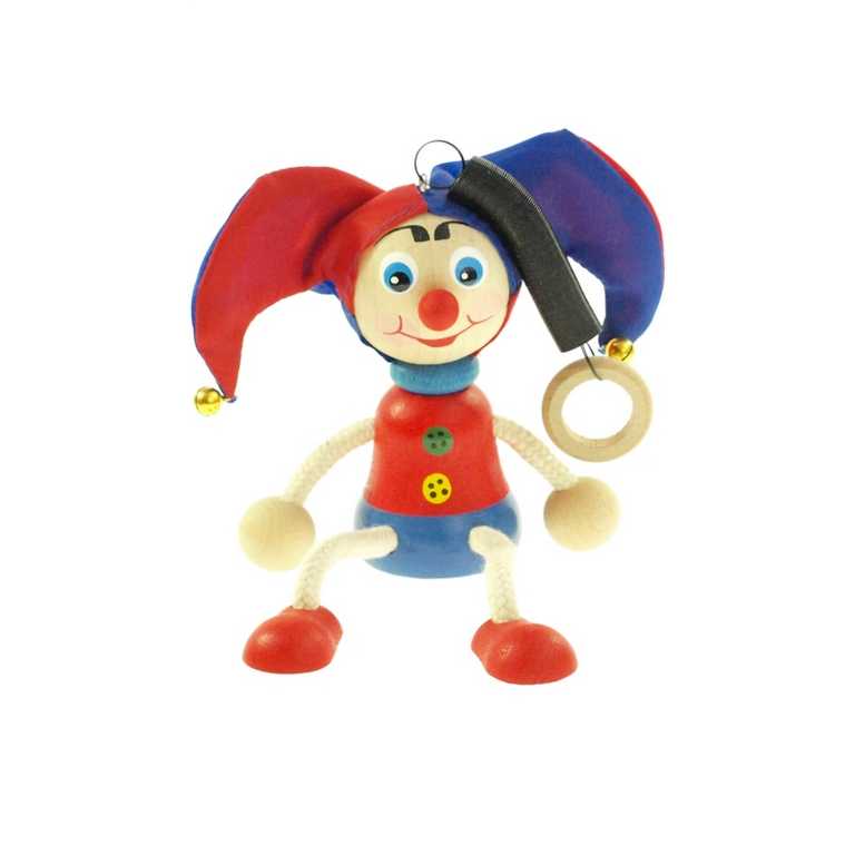 Kacperek czerwono-niebieski na sprężynie