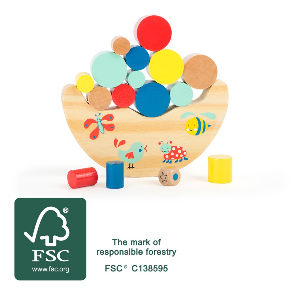 small foot Juguetes motrices juego de equilibrio forestal