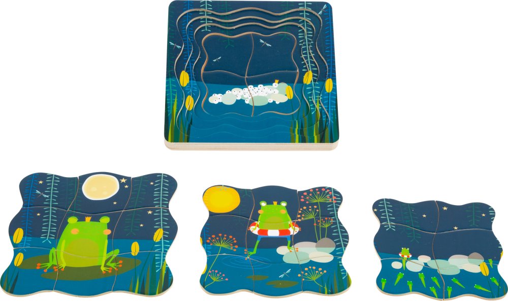 small foot Schichtpuzzle Froschkönig