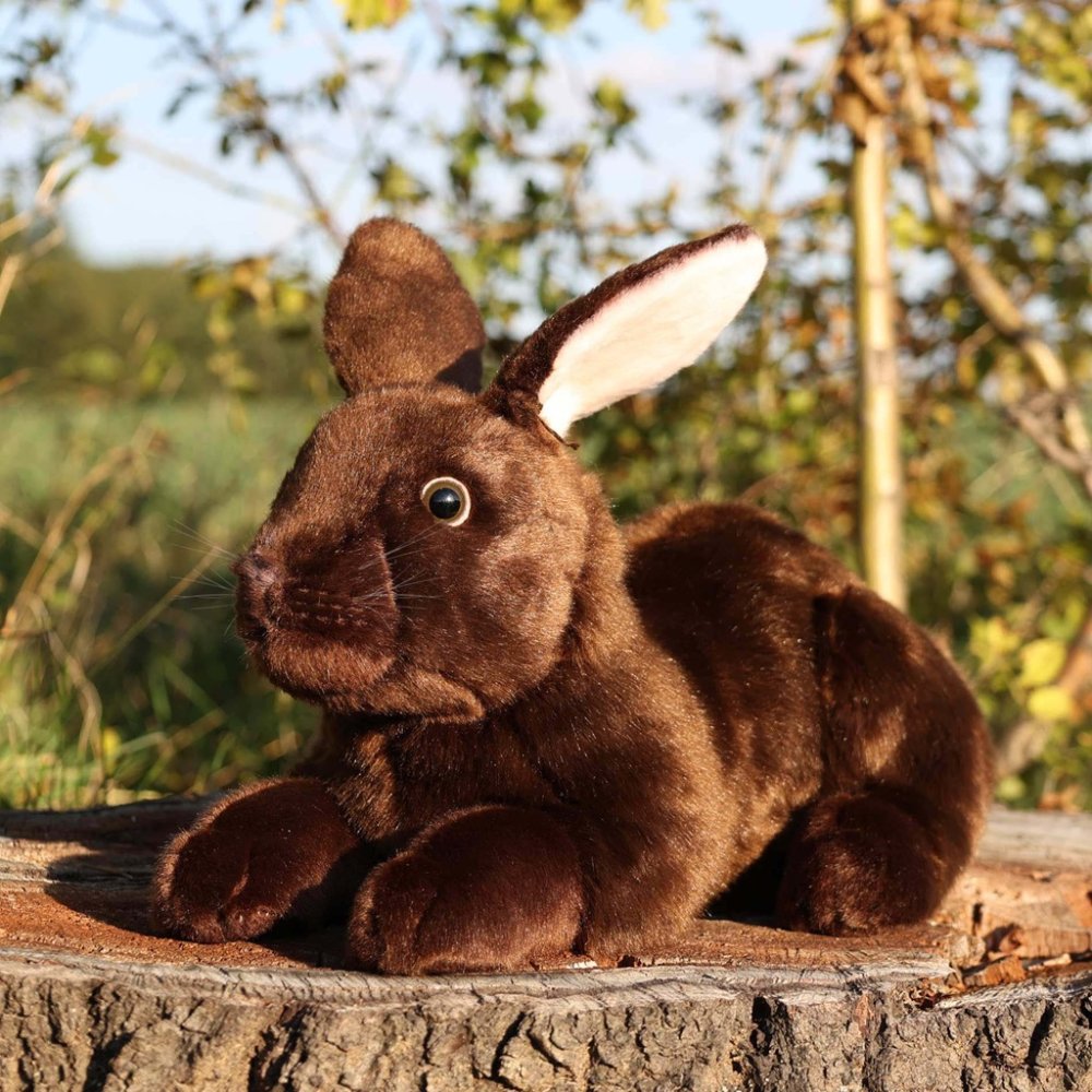 Rappa Lapin en peluche couché 36 cm ECO-FRIENDLY – Image 3