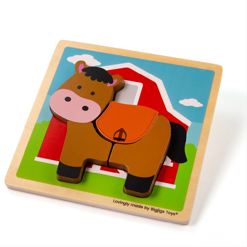 Bigjigs Toys Steckpuzzle Pferd