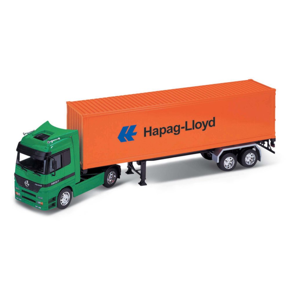 Welly Abschleppwagen mit Anhänger Mercedes-Benz Actros 1:32