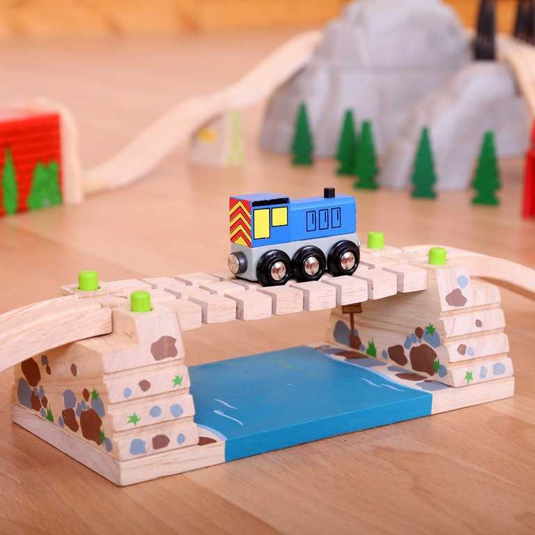Bigjigs Rail Pont Suspendu au-dessus de la Rivière – Image 3