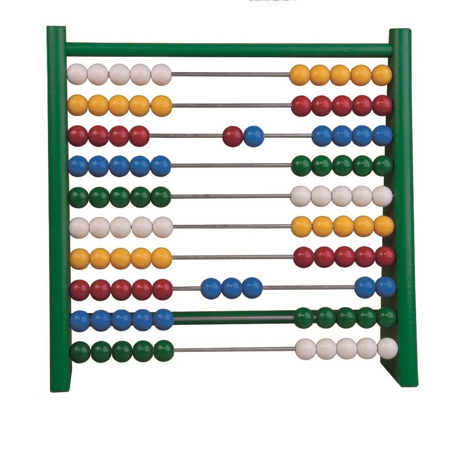 Detoa Drewniane liczydło zielone dzielone