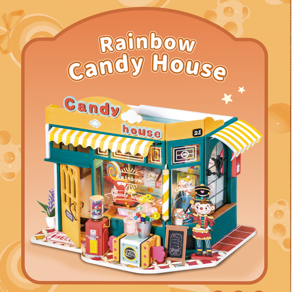 RoboTime 3D fa puzzle Miniatűr házikó Cukrászda - Image 4