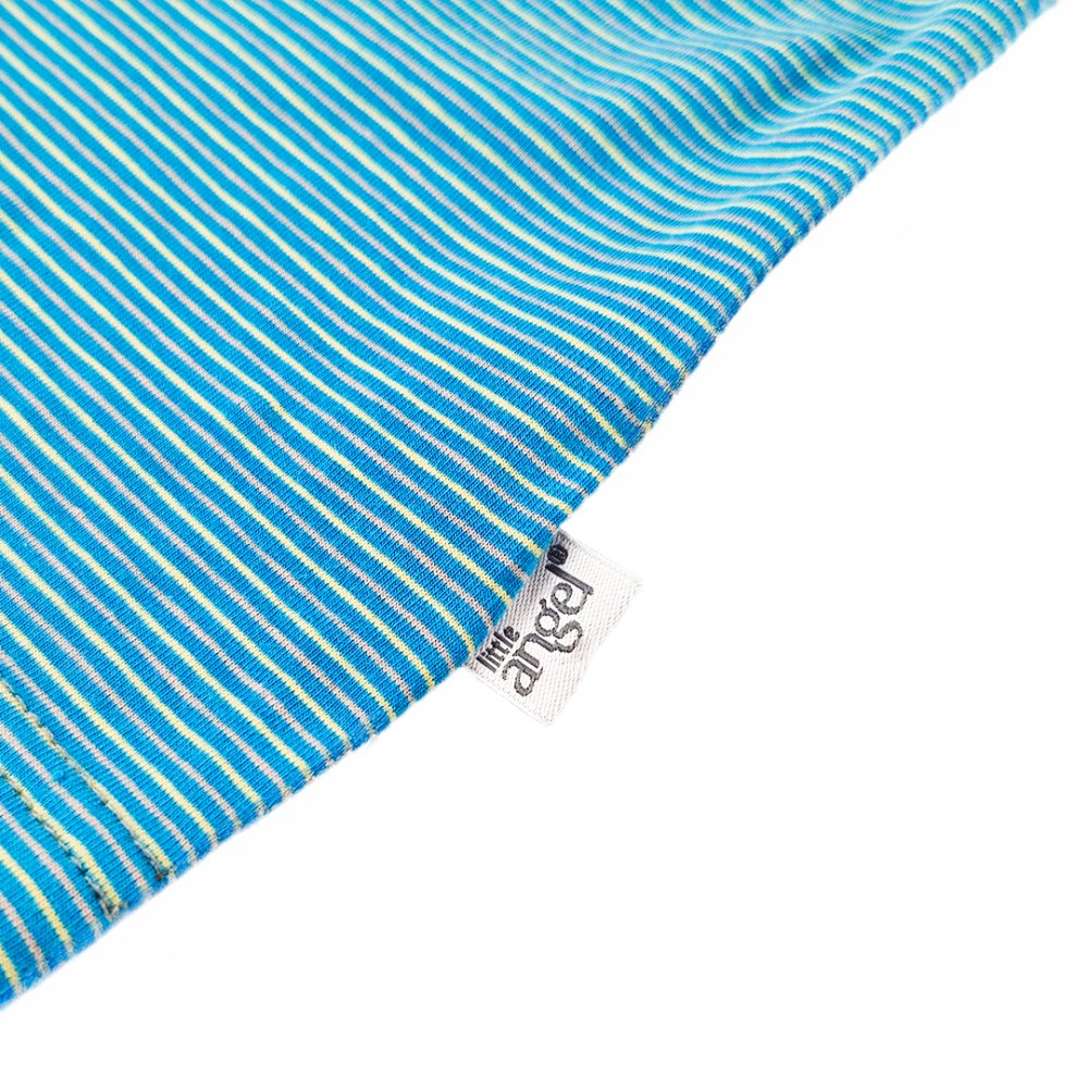 Pyjama KR Outlast® - rayure bleu jaune/chiné gris 116 – Image 6