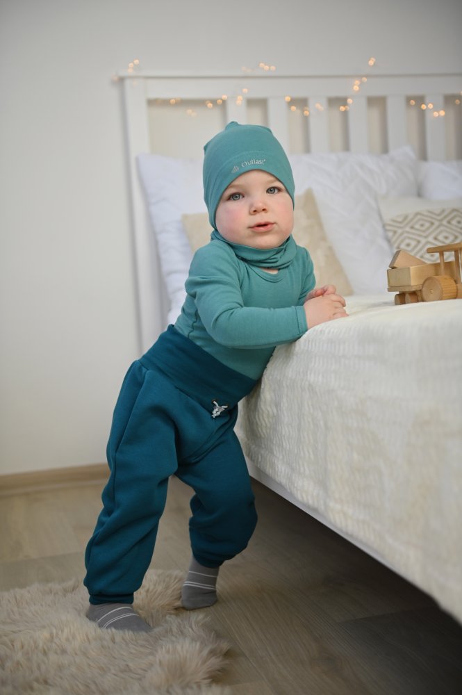 Pantalon de survêtement chaud - turquoise 116 – Image 5