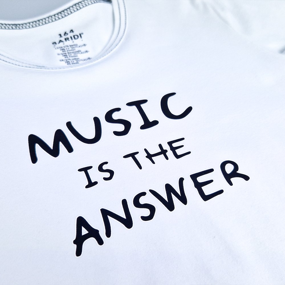 T-Shirt KR dünner Aufdruck Outlast® - Weiß 152 – Bild 3