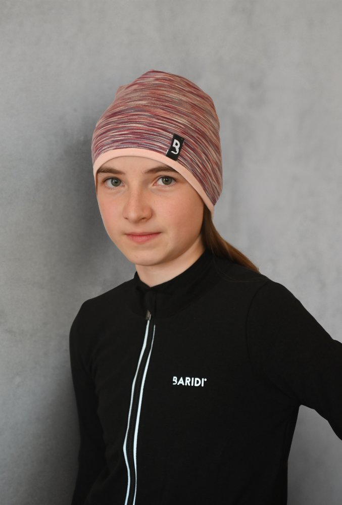 Outlast® béléssel ellátott sapka - bordó melír/világos púder 6 | 54-57 cm - Image 4