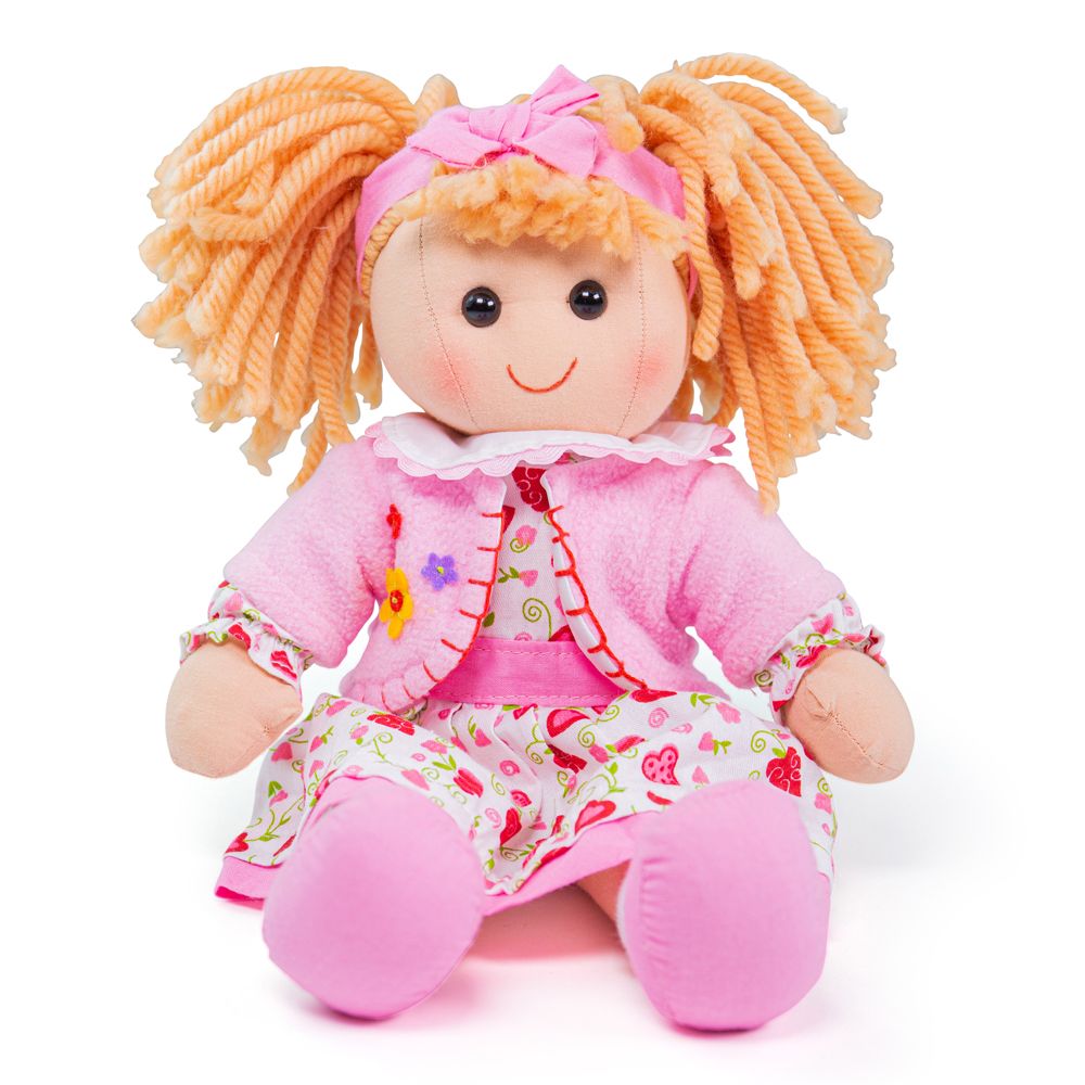 Bigjigs Toys Látková panenka Kelly 34 cm (obrázek 4)