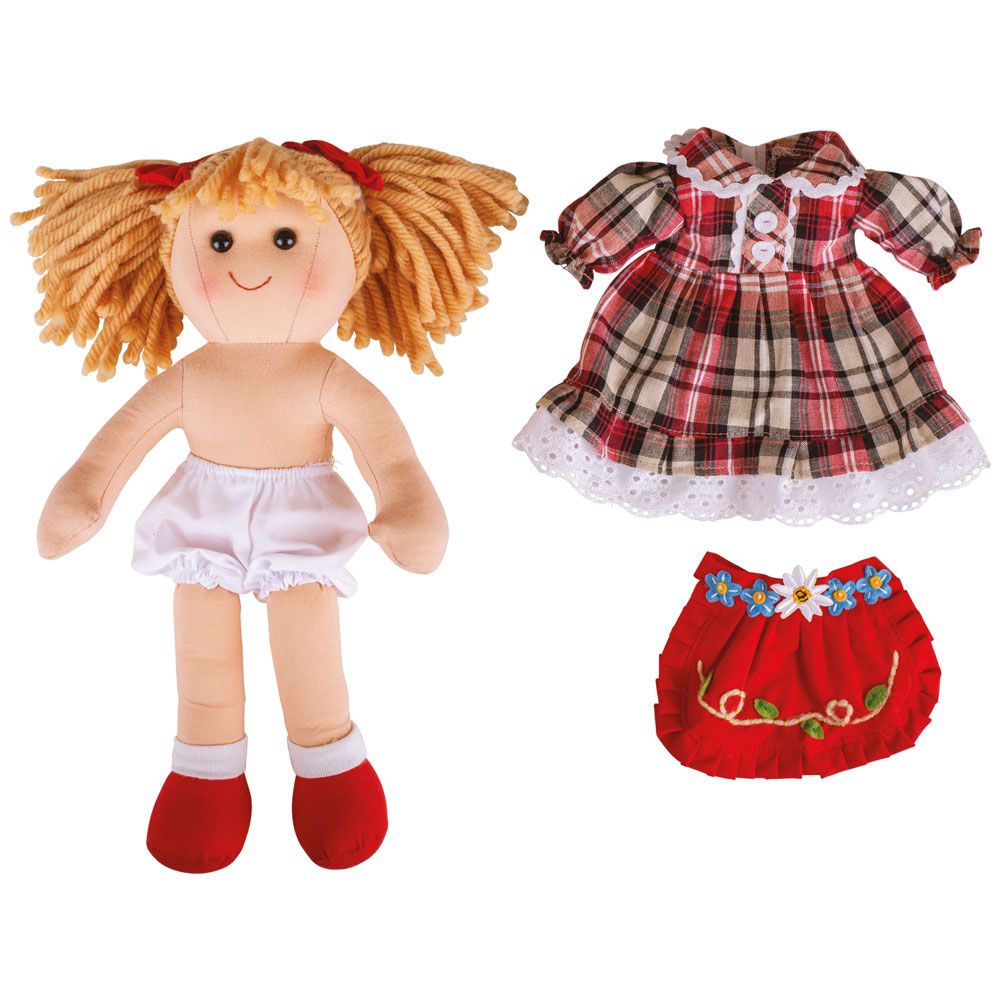 Bigjigs Toys Látková panenka Mandie 34 cm (obrázek 11)