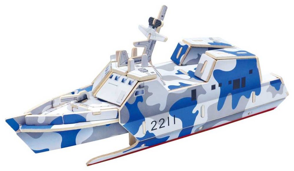RoboTime 3D dřevěná skládačka Útočná loď typ 022