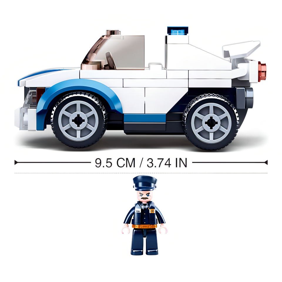 Sluban Policie M38-B0824 Natahovací auto policejní hlídky (obrázek 2)