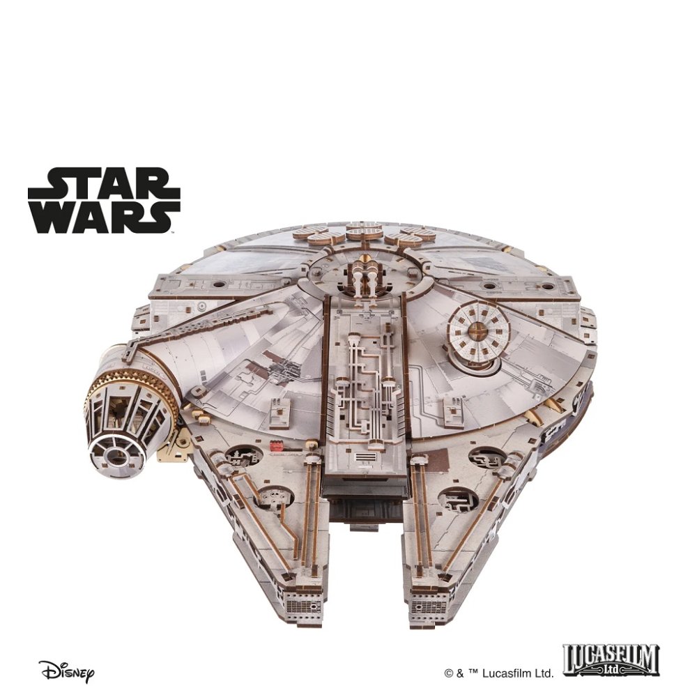 Ugears 3D dřevěná mechanická skládačka Star Wars Millennium Falcon (obrázek 3)