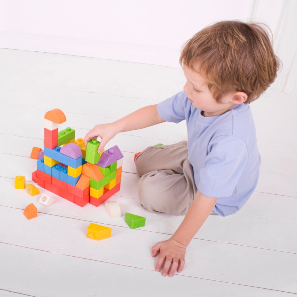 Bigjigs Baby Dřevěné Spojkostky Basic set (obrázek 5)