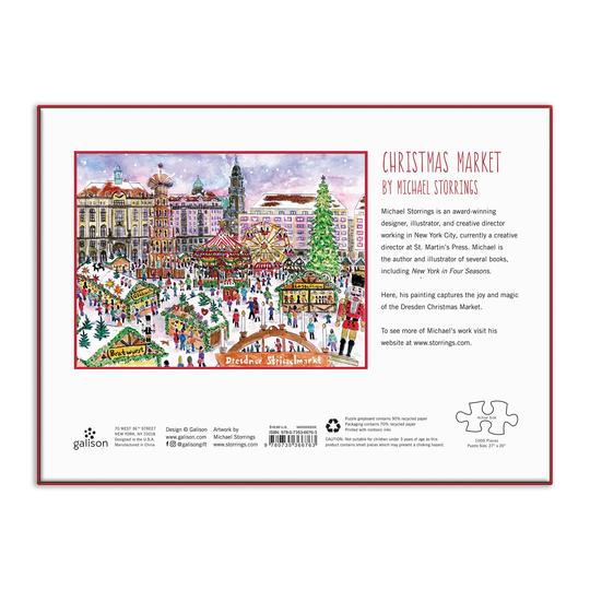Galison Puzzle Vánoční trh 1000 dílků (obrázek 3)