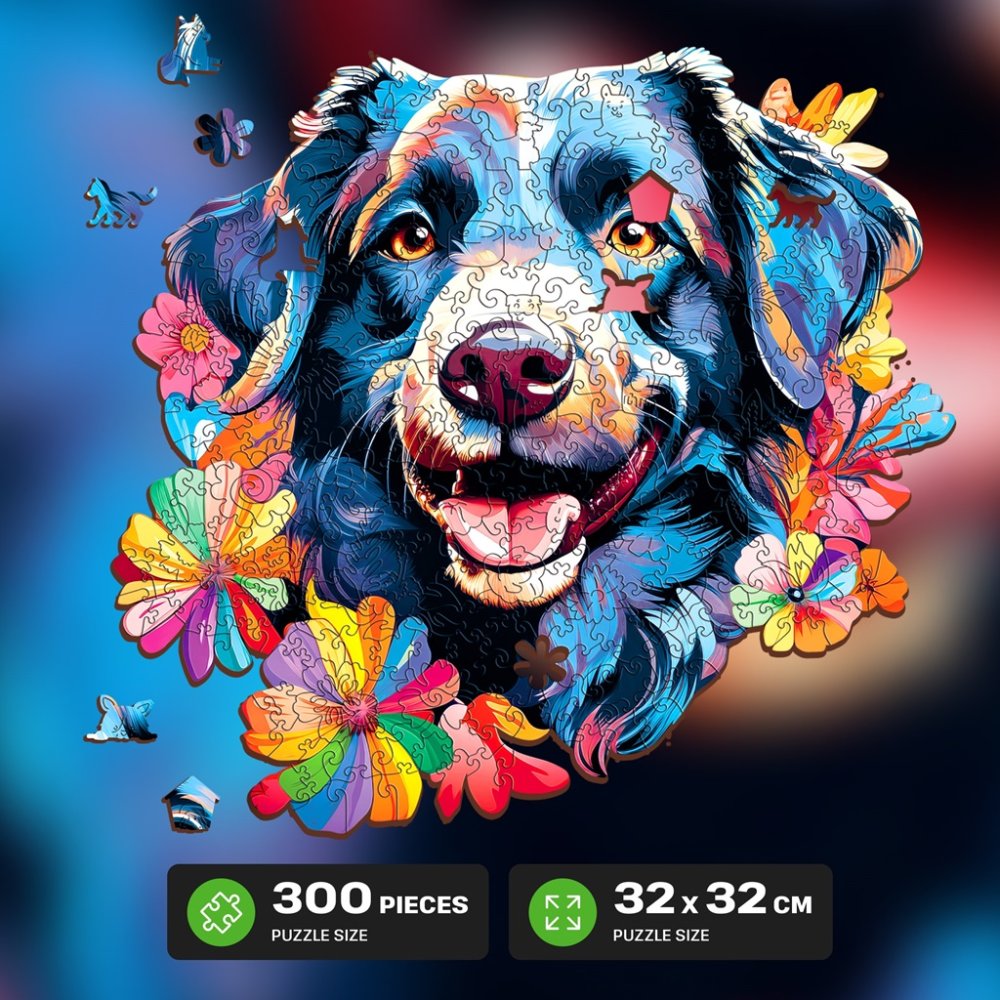 EscapeWelt Dřevěné puzzle Pes 500 dílků (obrázek 5)