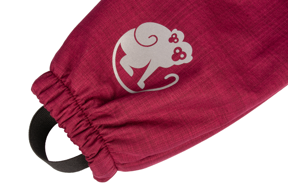 Pantalones Softshell Ajustables De Invierno Para Niños Con Forro Polar Monkey Mum® - Caperucita Bordó 98/104