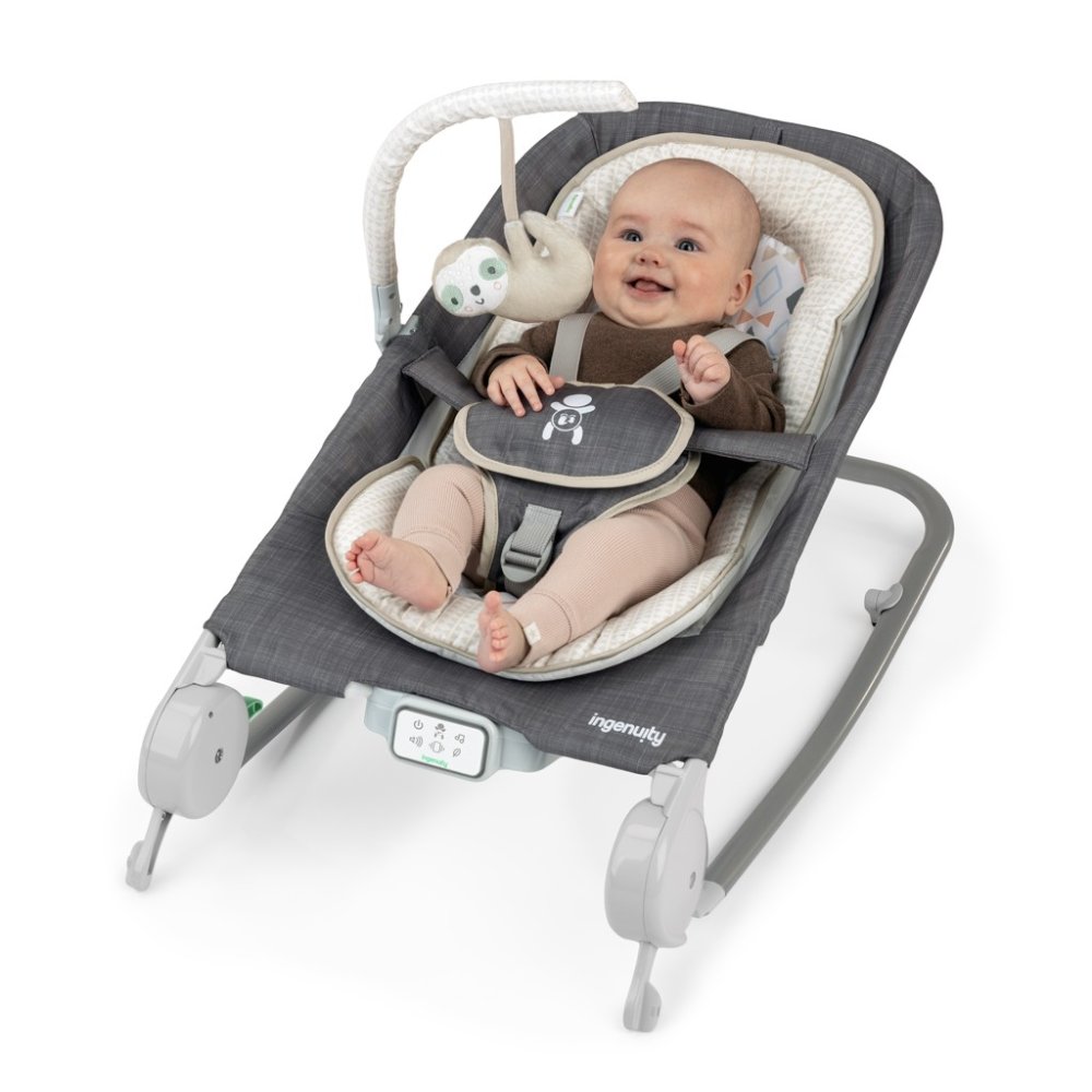 INGENUITY Massagestoel Trilt Met Happy Belly™ Rock-to-Bounce Melodie - Parker™ 0m+ Tot 9kg