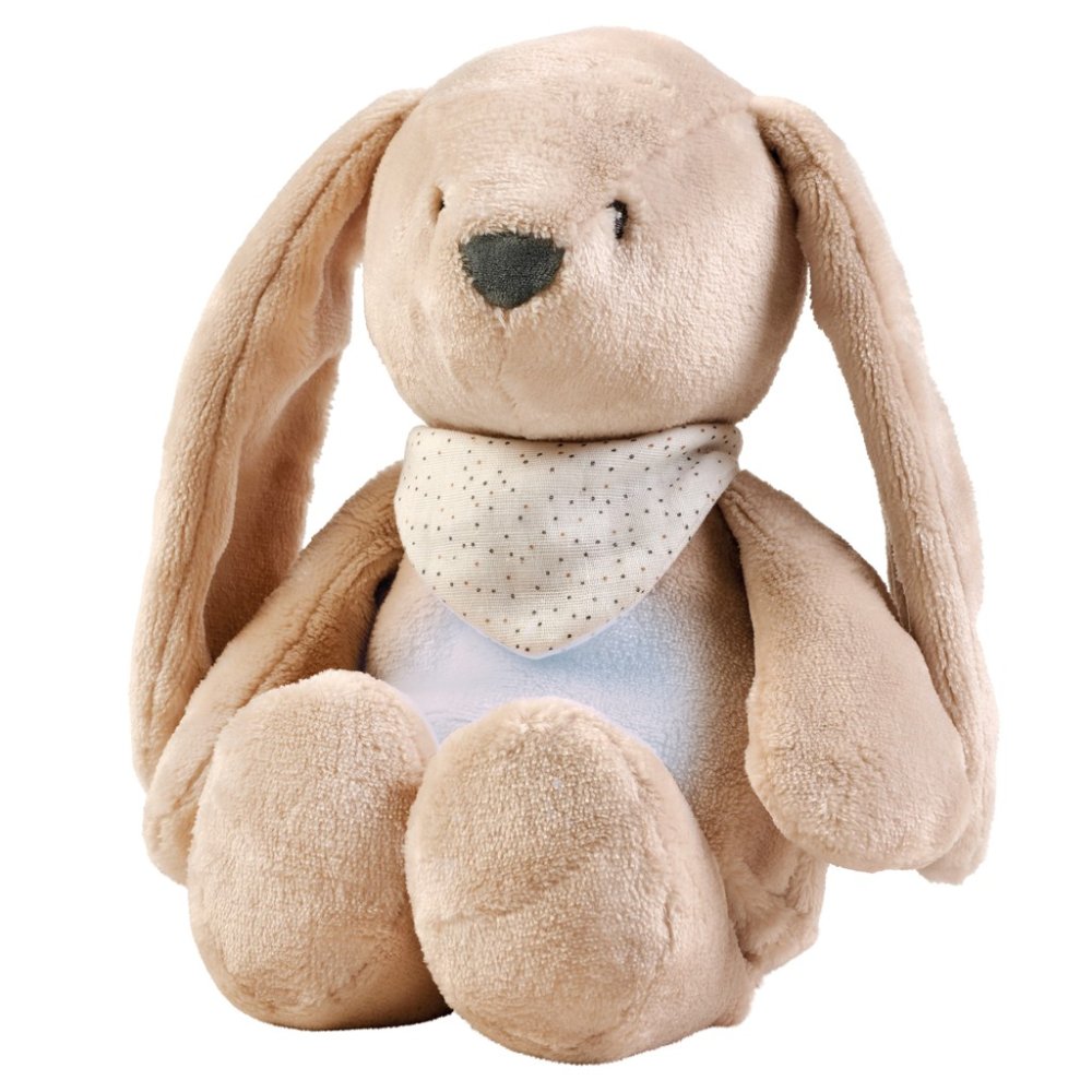 NATTOU Peluche Ninna Nanna Musicale Con Sensore Di Luce E Pianto 4 In 1 Sleepy Bunny Beige 0m+