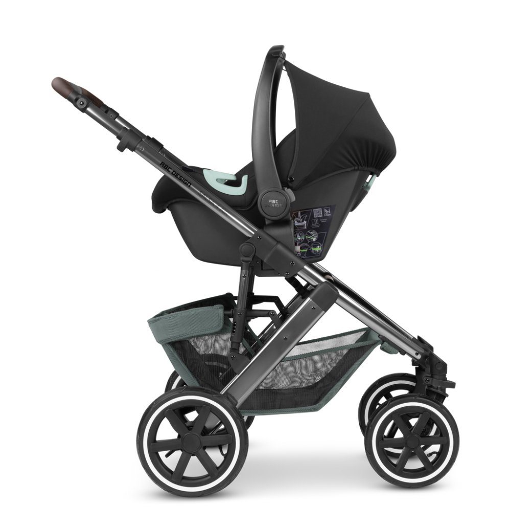 ABC DESIGN Kinderwagen Kombiniert Salsa 4 Air Aloe 2024 + Gratis Autositzadapter