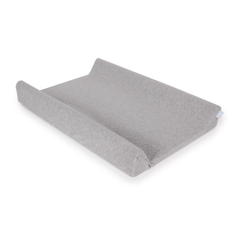 CEBA Housse De Matelas à Langer 50x70-80 Cm 2 Pcs Gris Clair Mélange+Blanc