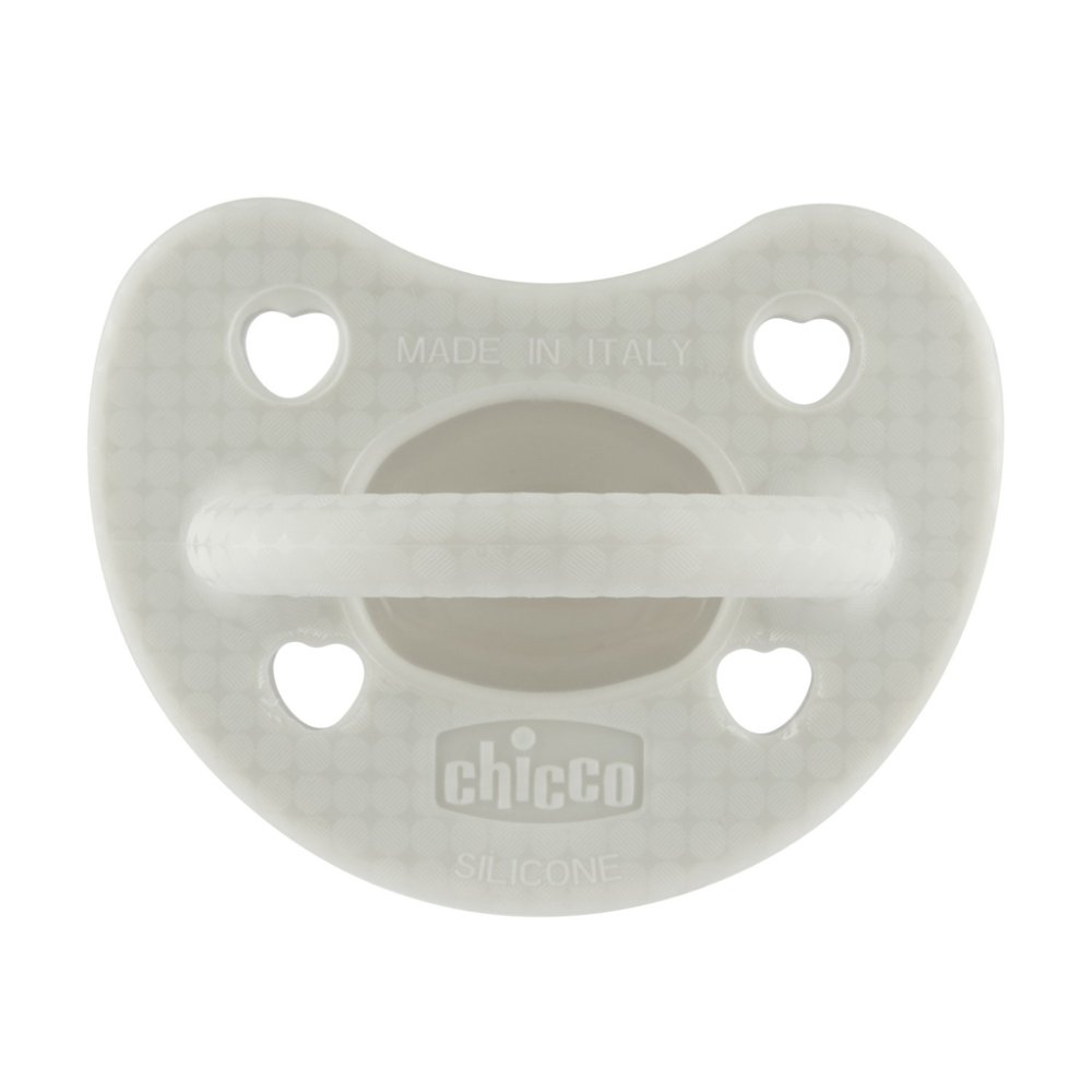 CHICCO Pacifier Physio Luxe 2-6m Gray, 1pc