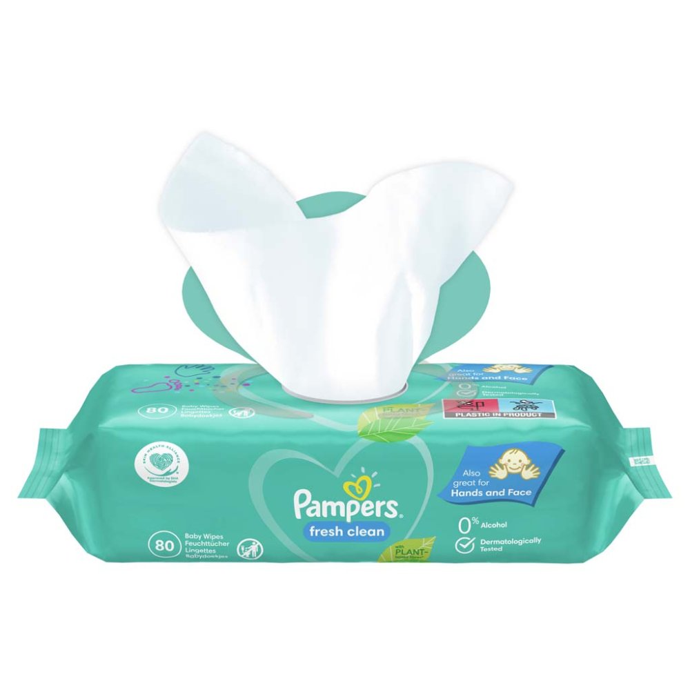 PAMPERS Fresh Clean XXL Feuchttücher 4x80 Stk