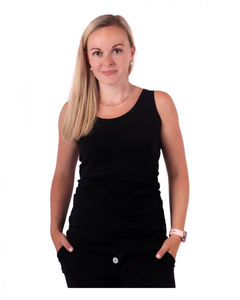 Débardeur d'allaitement Kateřina, noir S/M
