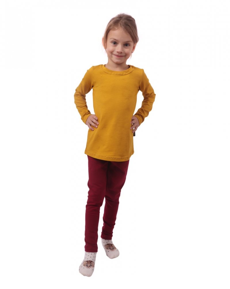 T-shirt manches longues pour filles, moutarde 122 – Image 5