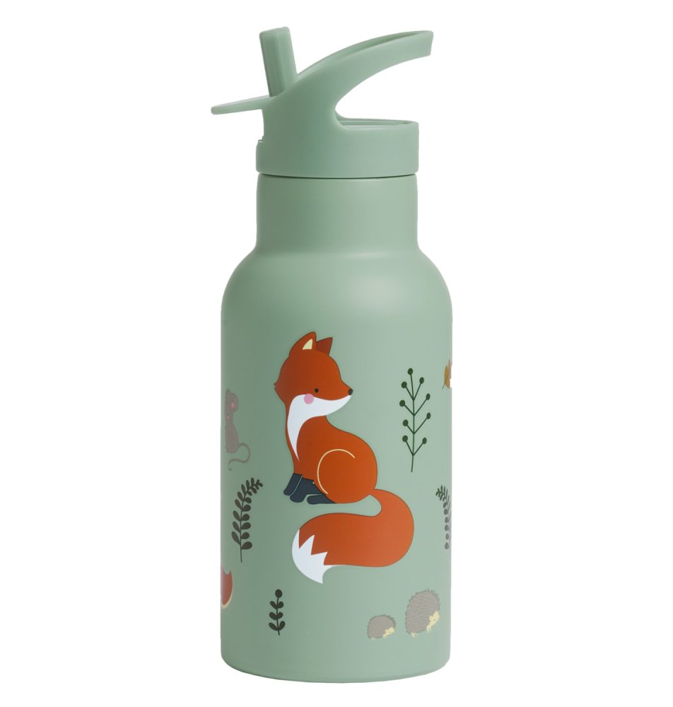A Little Lovely Company - Borraccia in acciaio inox, 350 ml - Amici della foresta
